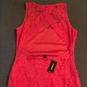 Express open back dress